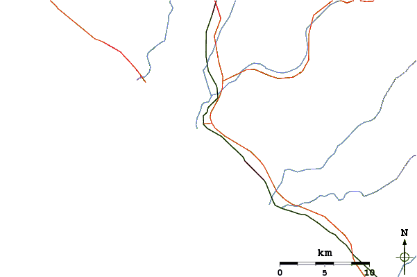 Routes et rivières à proximité Poche Beach