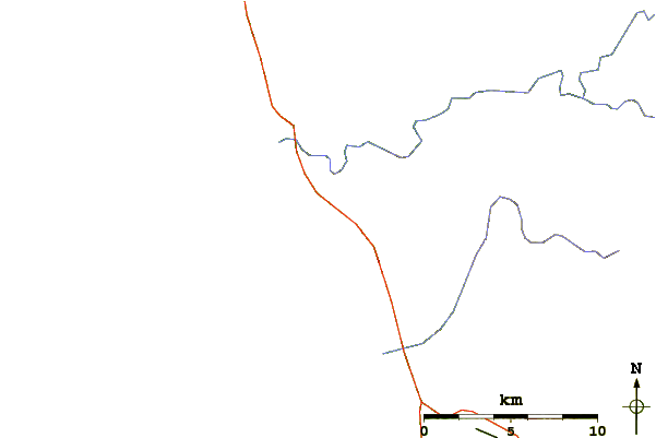 Routes et rivières à proximité Point Grenville