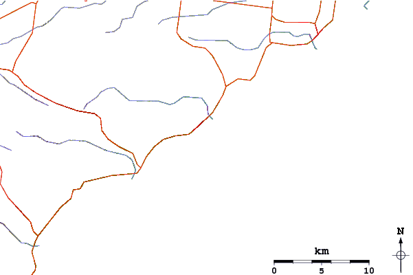 Routes et rivières à proximité Point Roadnight
