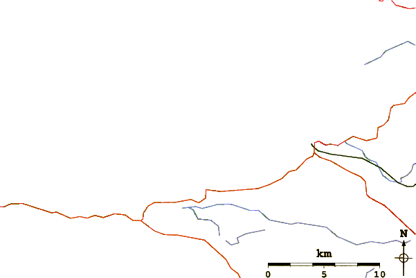 Routes et rivières à proximité Pointe du Milier