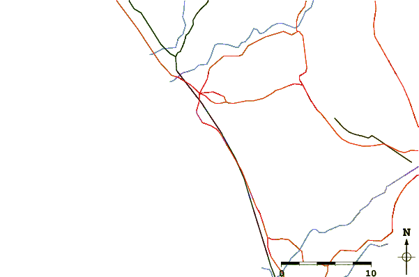 Routes et rivières à proximité Ponto