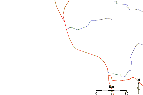 Routes et rivières à proximité Popotla