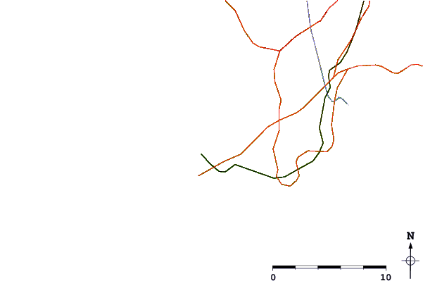Routes et rivières à proximité Pors Carn