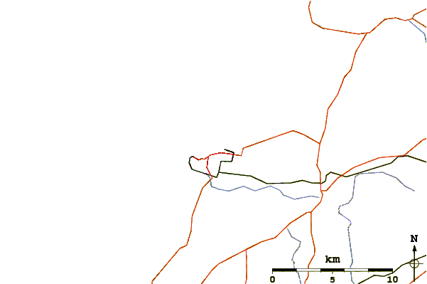 Routes et rivières à proximité Porth Beach