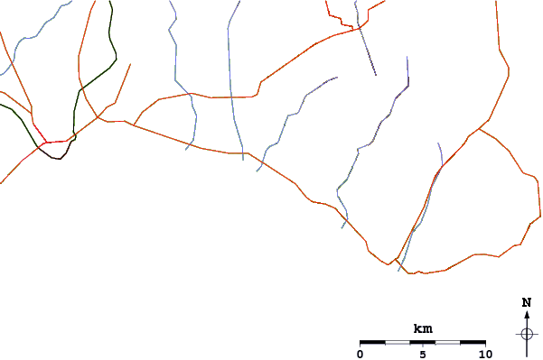 Routes et rivières à proximité Porto Armando
