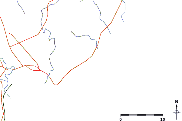Routes et rivières à proximité Pouawa Beach