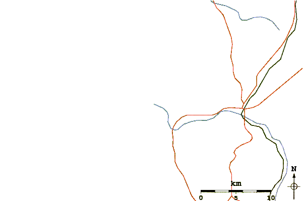 Routes et rivières à proximité Praia Azul