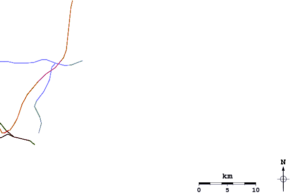 Routes et rivières à proximité Praia Brava