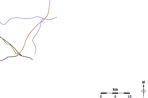 Routes et rivières à proximité Praia Brava