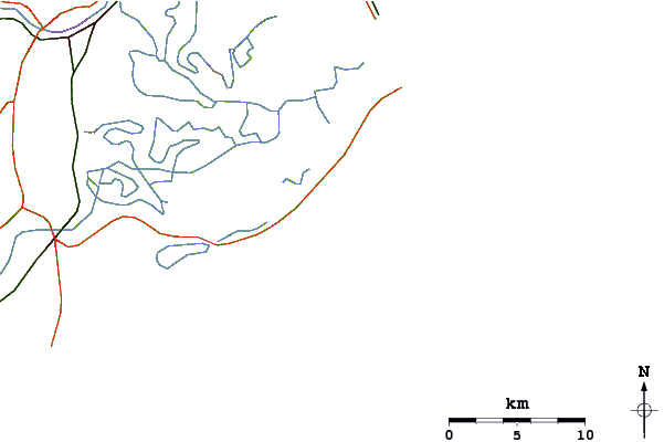 Routes et rivières à proximité Praia Cardoso
