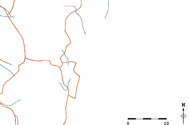 Routes et rivières à proximité Praia Mole