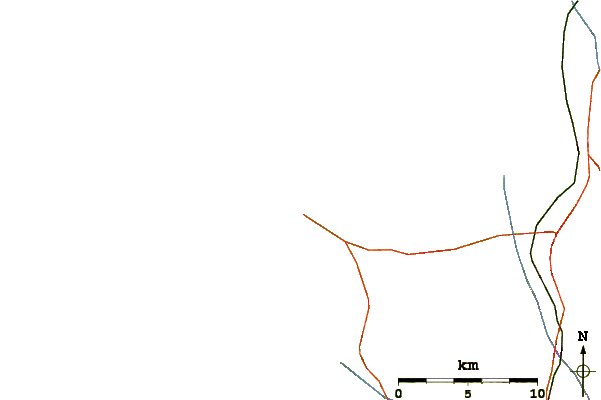Routes et rivières à proximité Praia do Cerro
