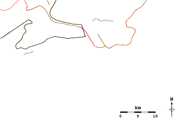 Routes et rivières à proximité Praia da Ponta Grossa