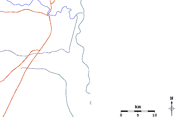Routes et rivières à proximité Praia do Guriri