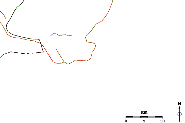 Routes et rivières à proximité Praia do Mar Casado