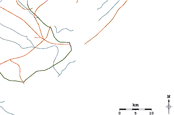 Routes et rivières à proximité Praia do Meio