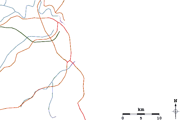 Routes et rivières à proximité Praia do Pinho