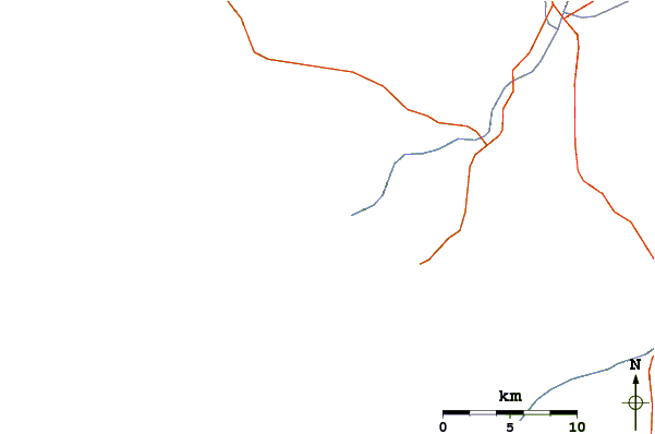 Routes et rivières à proximité Puerto San Andres