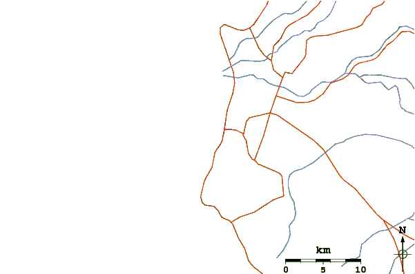 Routes et rivières à proximité Punta Arena