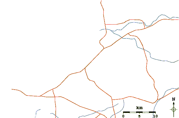 Routes et rivières à proximité Punta Blanca