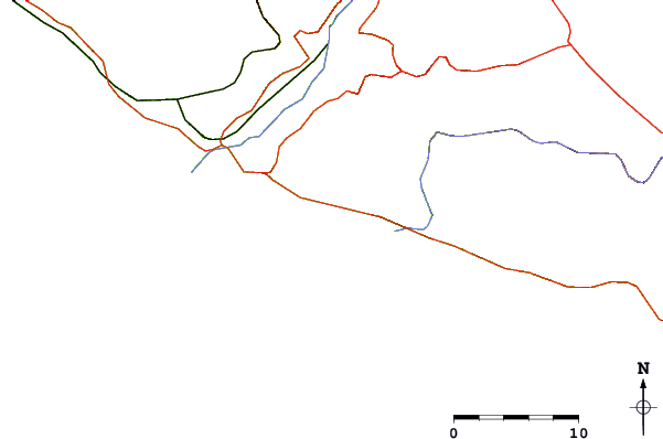 Routes et rivières à proximité Punta Bombon