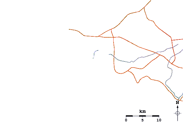 Routes et rivières à proximité Punta Carnero
