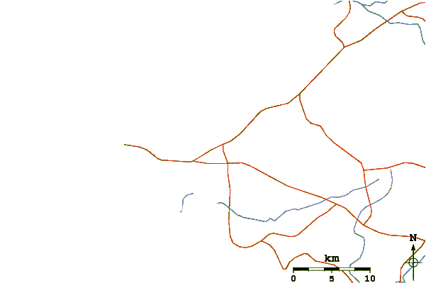 Routes et rivières à proximité Punta Chulluype