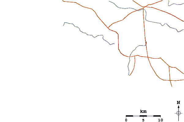 Routes et rivières à proximité Punta Colorada