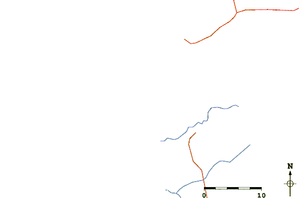 Routes et rivières à proximité Playa Tortugas