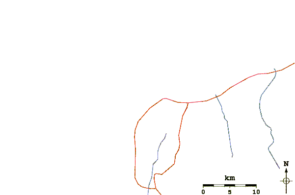 Routes et rivières à proximité Punta Galera