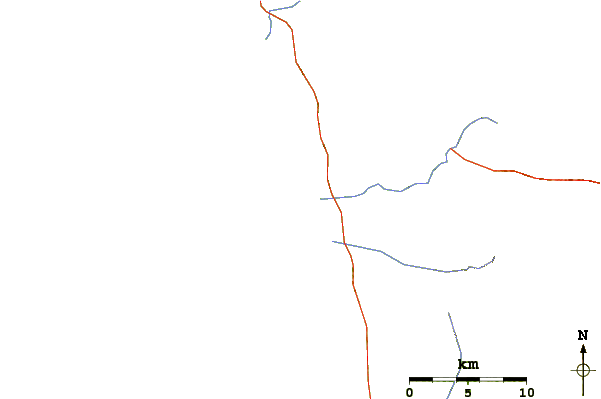 Routes et rivières à proximité Punta Gasparino