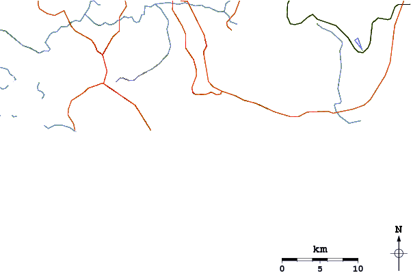 Routes et rivières à proximité Punta Mango
