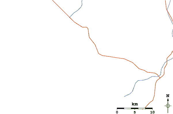 Routes et rivières à proximité Punta Negra