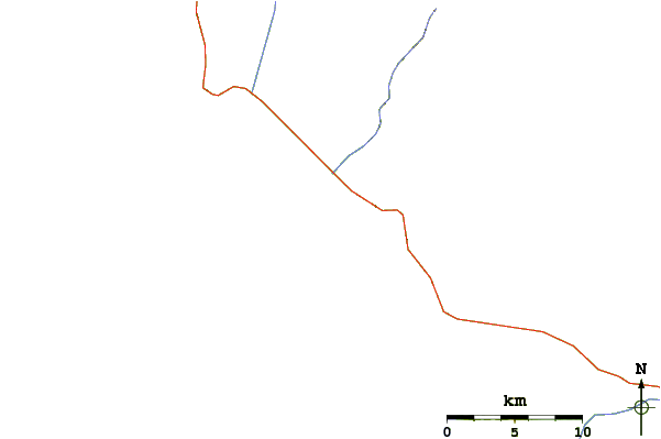 Routes et rivières à proximité Punta Ositos