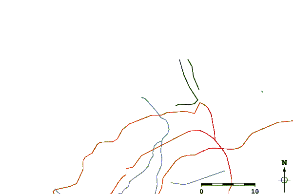 Routes et rivières à proximité Punta Roca