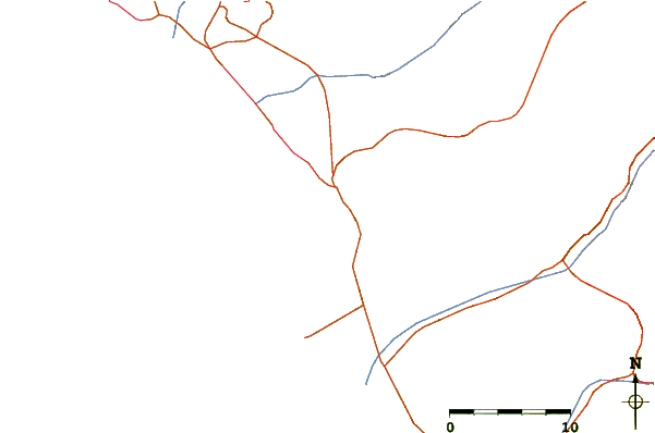Routes et rivières à proximité Punta Rocas