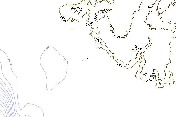 Littoral autour Punta San Carlos