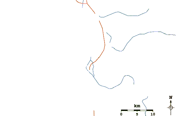 Routes et rivières à proximité Punta Suspiro