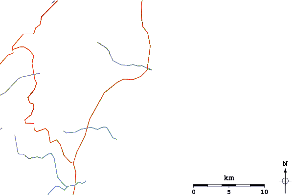 Routes et rivières à proximité Punta di Testa