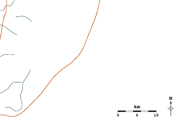 Routes et rivières à proximité Punta de la Viuda