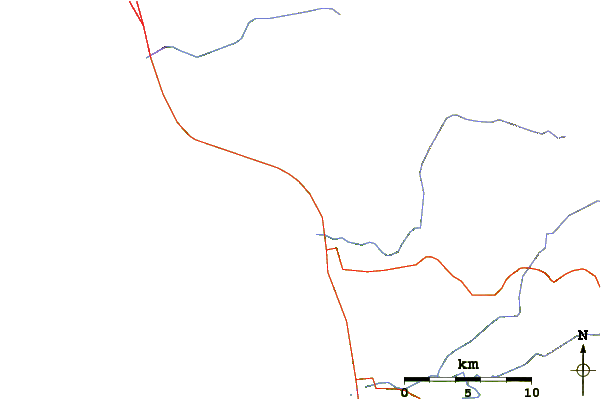 Routes et rivières à proximité Rancho Santini