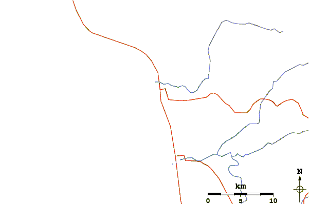 Routes et rivières à proximité Rauls