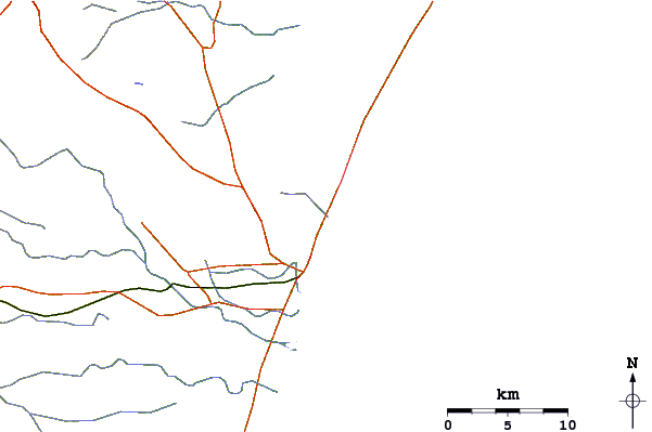 Routes et rivières à proximité Repos Beach (Pondicherry)