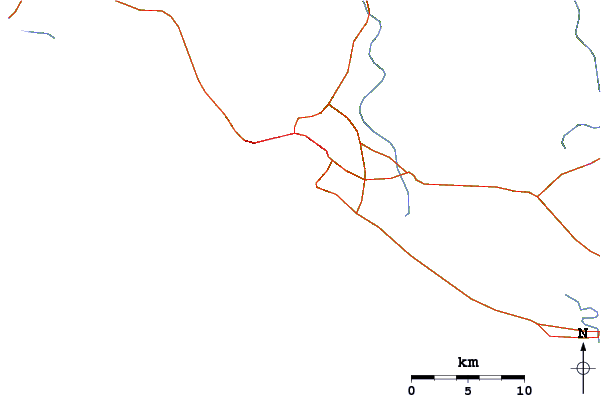 Routes et rivières à proximité Revolcadero