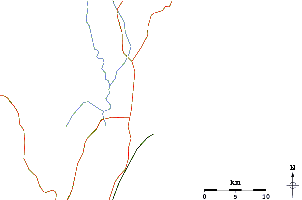 Routes et rivières à proximité Ribanceira