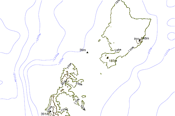 Littoral autour Ricks Reef