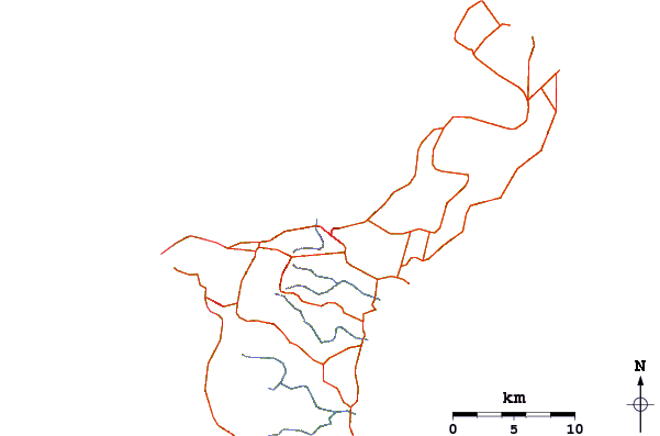 Routes et rivières à proximité Right and Left Side