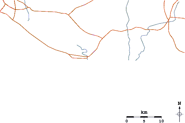 Routes et rivières à proximité Rio Papagayo
