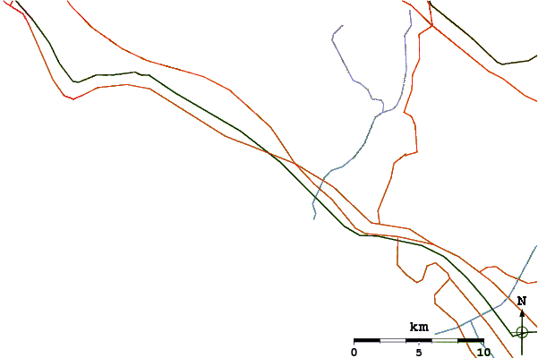 Routes et rivières à proximité Ristorante or La Toscana
