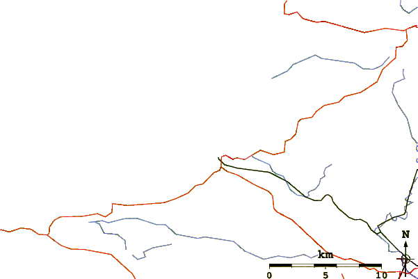Routes et rivières à proximité Rocher de Coulinec